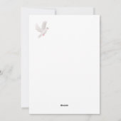 クリスマスエンジェル紙ドール シーズンカード (裏面)