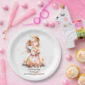 クリスマスエンジェル賛美ズ ペーパープレート (パーティー)