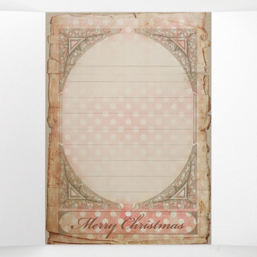 クリスマスエンジェル1 – グリーティングカード 三つ折りクリスマスカード (内部中)