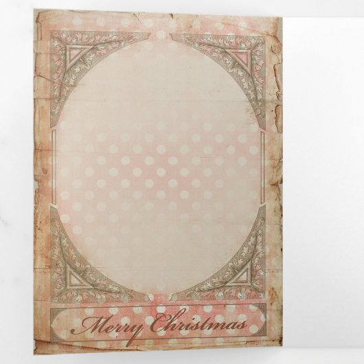 クリスマスエンジェル2 – グリーティングカード 三つ折りクリスマスカード (内部最初)