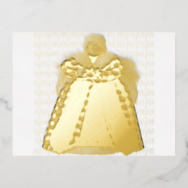 クリスマスエンジェル6フォイルホリデーポストカード 箔シーズンポストカード