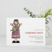 クリスマスエンジェル · エンジェル&クリスマスツリー 招待状 (スタンド正面)