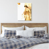 クリスマスエンジェル&オーナメント キャンバスプリント (インサイチュ (寝室))