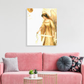 クリスマスエンジェル&オーナメント キャンバスプリント (インサイチュ (リビング))