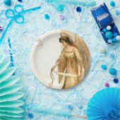 クリスマスエンジェル&オーナメント ペーパープレート (パーティー)