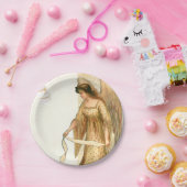 クリスマスエンジェル&オーナメント ペーパープレート (パーティー)