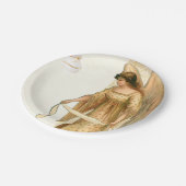 クリスマスエンジェル&オーナメント ペーパープレート (アングル)