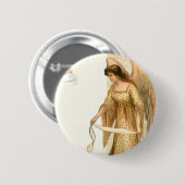クリスマスエンジェル&オーナメント 缶バッジ (正面&裏面)