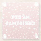 クリスマスエンジェル ガラスコースター (裏面)