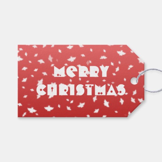 クリスマスエンジェル ギフトタグ (正面(横))