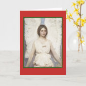 クリスマスエンジェル クリスマスカード カード (黄色い花)