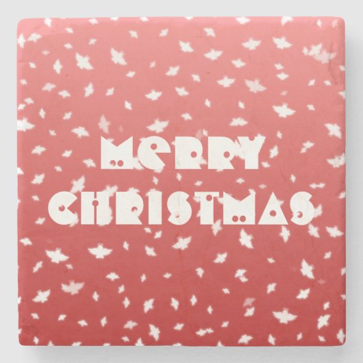 クリスマスエンジェル ストーンコースター (正面)