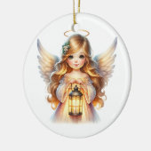 クリスマスエンジェル セラミックオーナメント (左)