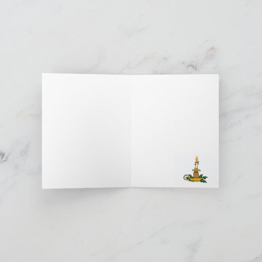 クリスマスエンジェル&ツリー – ヴィンテージイメージ シーズンカード (内部)