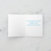 クリスマスエンジェル&ディアヴィンテージホリデーカード シーズンカード (内部)