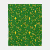 クリスマスエンジェル フリースブランケット (正面)