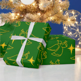 クリスマスエンジェル ラッピングペーパー