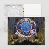 クリスマスエンジェル&〔占星術の〕十二宮図ホイール， NYC - ポストカード (正面/裏面)