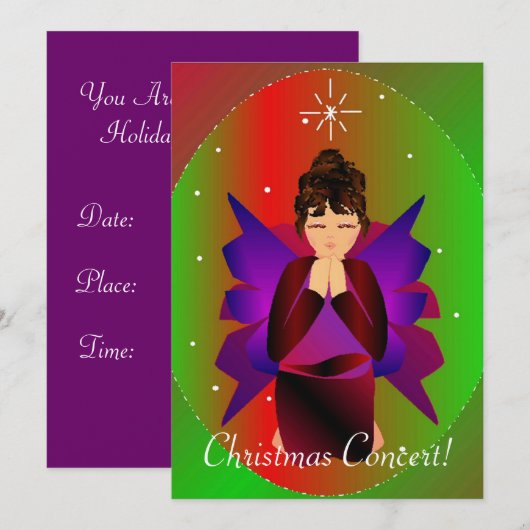 クリスマスエンジェルⅠ 招待状 (正面/裏面)