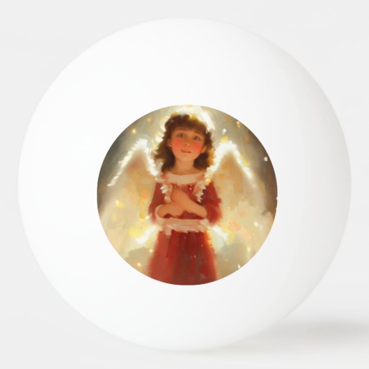 クリスマスエンジェル(4) 卓球ボール (正面)