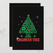 クリスマスエンジニアツリー 機械工学 シーズンカード (正面/裏面)