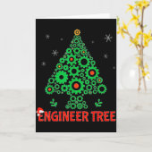 クリスマスエンジニアツリー _ 機械工学G カード (黄色い花)