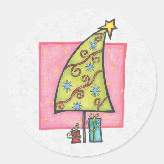 クリスマスエンベロープシーラー ラウンドシール (正面)