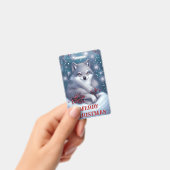 クリスマスオオカミバッジ バッジ (手持ち)