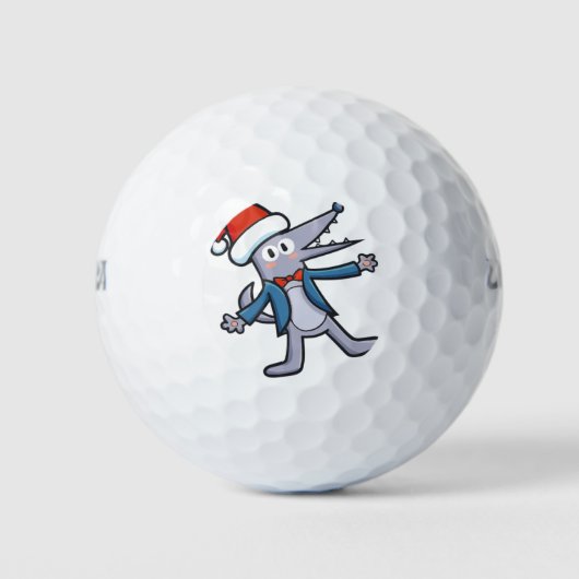 クリスマスオオカミ ゴルフボール (正面)