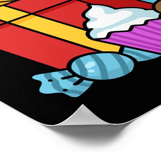 クリスマスオッターギフトキッズシーオッター ポスター (角)