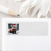 クリスマスオッター住所 シール (インサイチュ)