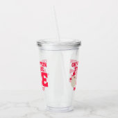 クリスマスオハイドーおもしろいファースト誕生日 アクリルタンブラー (左)