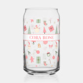 クリスマスオハイドーおもしろいファースト誕生日 ガラス缶 (裏面)