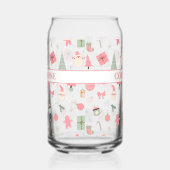 クリスマスオハイドーおもしろいファースト誕生日 ガラス缶 (右)