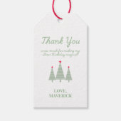 クリスマスオハイドーおもしろいファースト誕生日 ギフトタグ (正面)