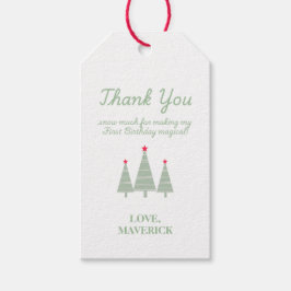 クリスマスオハイドーおもしろいファースト誕生日 ギフトタグ