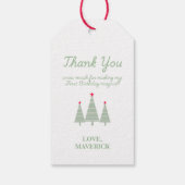 クリスマスオハイドーおもしろいファースト誕生日 ギフトタグ (裏面)