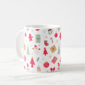 クリスマスオハイドーおもしろいファースト誕生日 コーヒーマグカップ (正面左)