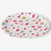 クリスマスオハイドーおもしろいファースト誕生日 ペーパープレート (アングル)