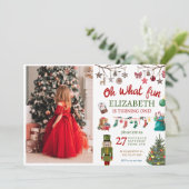 クリスマスオハイドーおもしろいファースト誕生日 招待状 (スタンド正面)