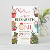 クリスマスオハイドーおもしろいファースト誕生日 招待状 (スタンド正面)