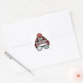 クリスマスオファッジクリスマスバケーションホおもしろいリデイ スクエアシール (封筒)