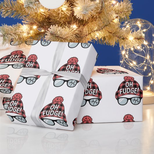 クリスマスオファッジクリスマスバケーションホおもしろいリデイ ラッピングペーパー (クリスマス)