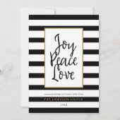 クリスマスオフィスジョイピースラブホリデーカード シーズンカード (正面)