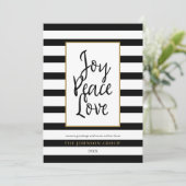 クリスマスオフィスジョイピースラブホリデーカード シーズンカード (スタンド正面)