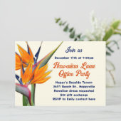クリスマスオフィスパーティーハワイアンルアウ(ハワイ式宴会)テーマ 招待状 (スタンド正面)