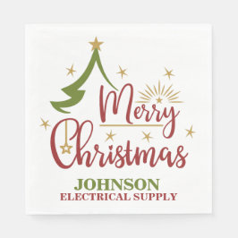 クリスマスオフィスパーティー スタンダードランチョンナプキン