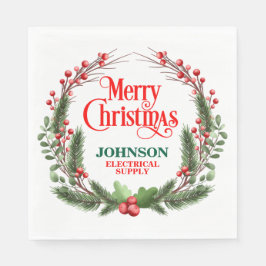 クリスマスオフィスパーティー スタンダードランチョンナプキン