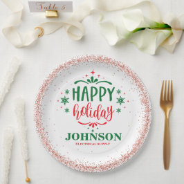 クリスマスオフィスパーティー ペーパープレート