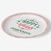 クリスマスオフィスパーティー ペーパープレート (アングル)